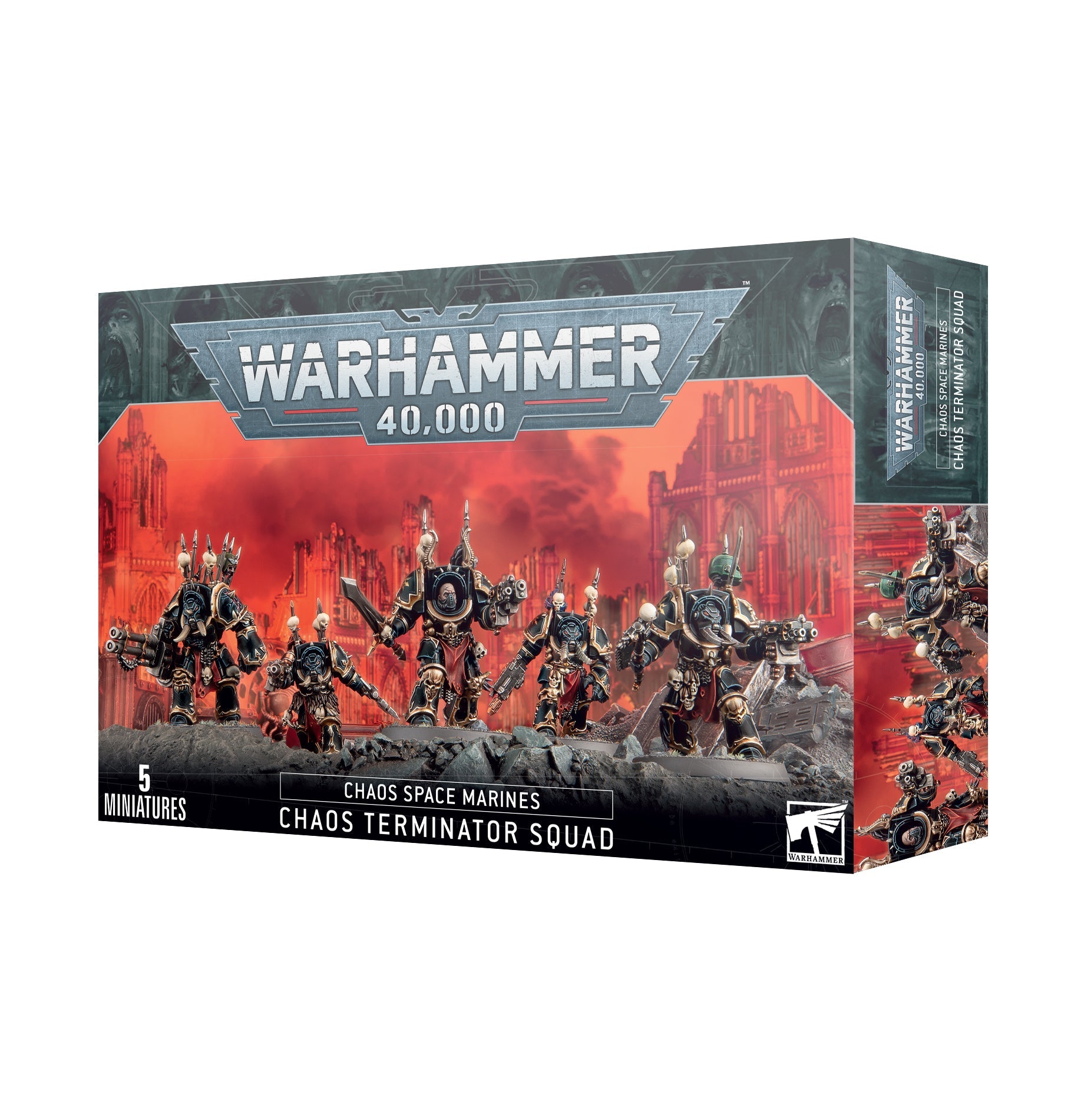 CHAOS SPACE MARINES- Chaos Terminator Squad