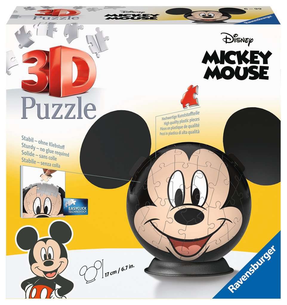 3D Puzzle - Micky Mouse mit Ohren