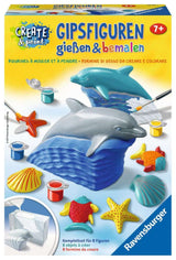 Gipsfiguren gießen & bemalen - Delfin