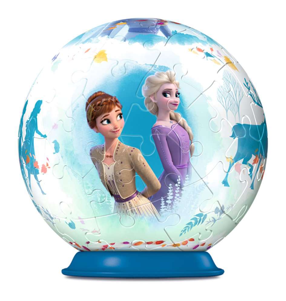 3D Puzzle-Ball - Frozen 2 - Anna, Elsa, Kristoff & Sven 55pc