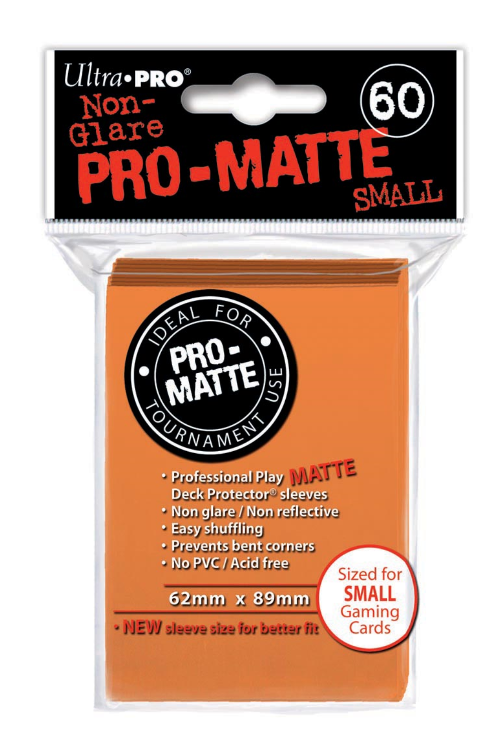 Ultra Pro - Orange Pro-Matte Sleeves small (60)