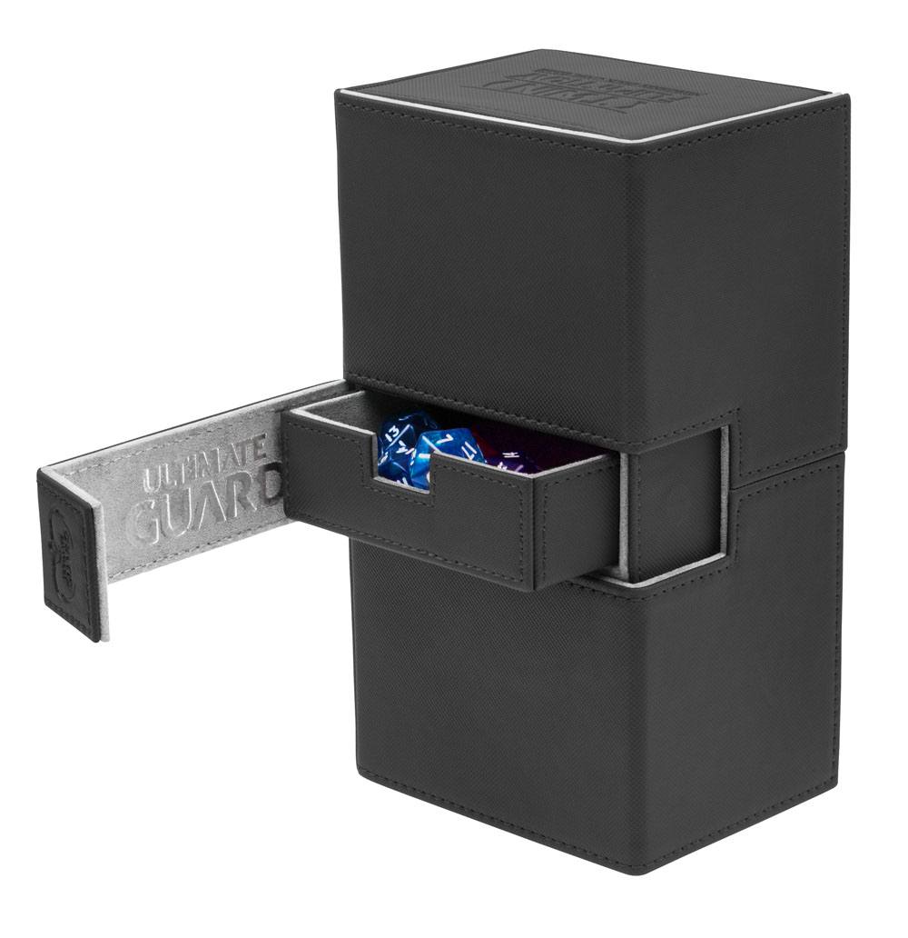 Ultimate Guard Twin Flip´n´Tray Deck Case 200+ Standardgröße XenoSkin Schwarz