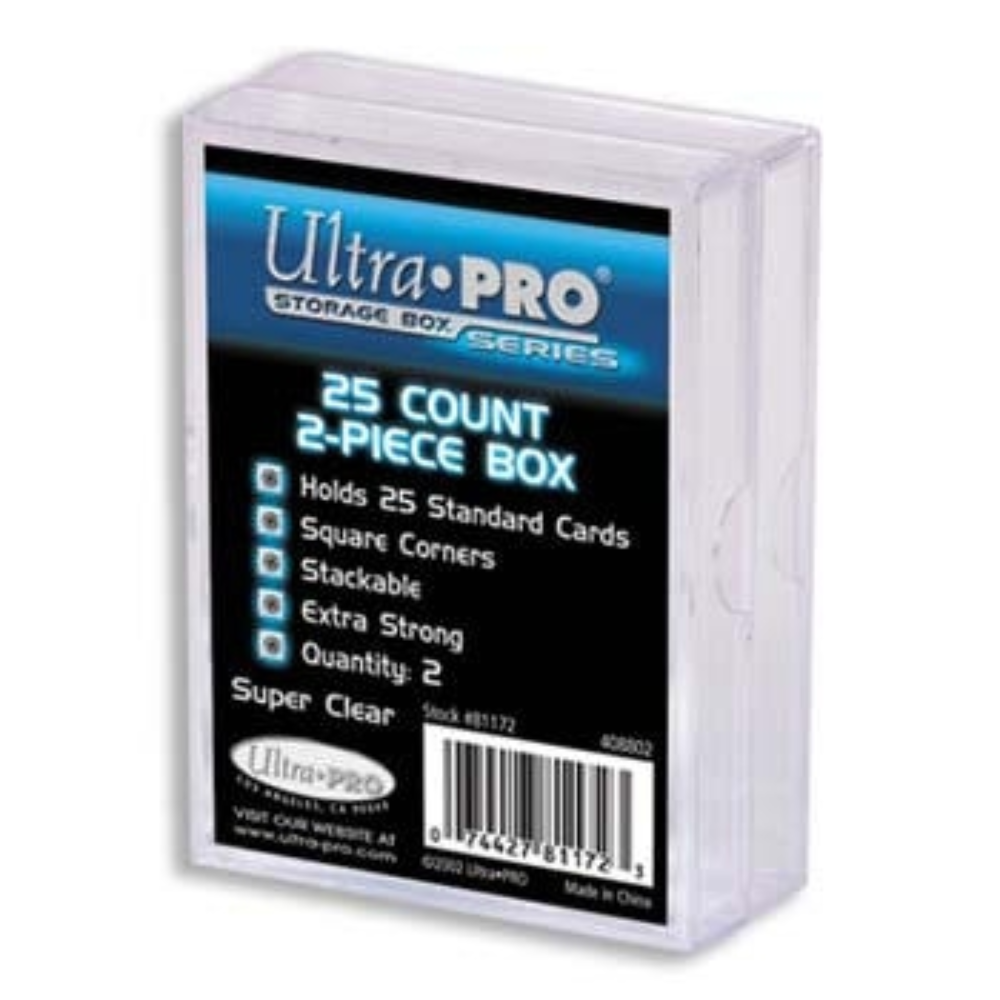 Ultra Pro - 2-Piece 25 Count Storage Box Clear