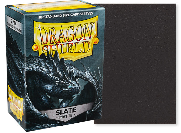 Dragon Shield Standard Size Matte Sleeves - Slate (100 Sleeves)