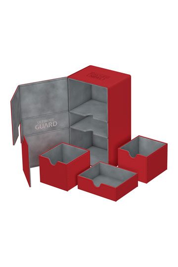 Ultimate Guard Twin Flip´n´Tray Deck Case 200+ Standardgröße XenoSkin Red
