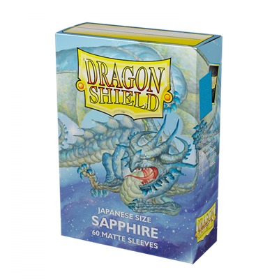Dragon Shield Japanese Size Matte Sleeves - Sapphire (60 Sleeves)