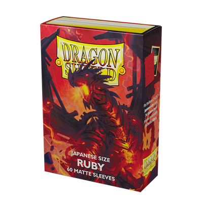 Dragon Shield Japanese Size Matte Sleeves - Ruby (60 Sleeves)