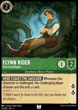 Flynn Rider - Charmanter Gauner 1TFC-74 Uncommon Boosterfrisch Deutsch