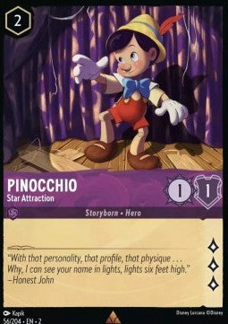 Pinocchio - Hauptattraktion 2ROF-56 Rare Boosterfrisch Englisch