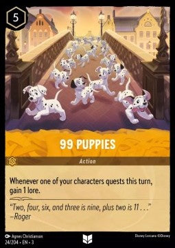 99 Puppies 3INK-24 Uncommon Boosterfrisch Deutsch