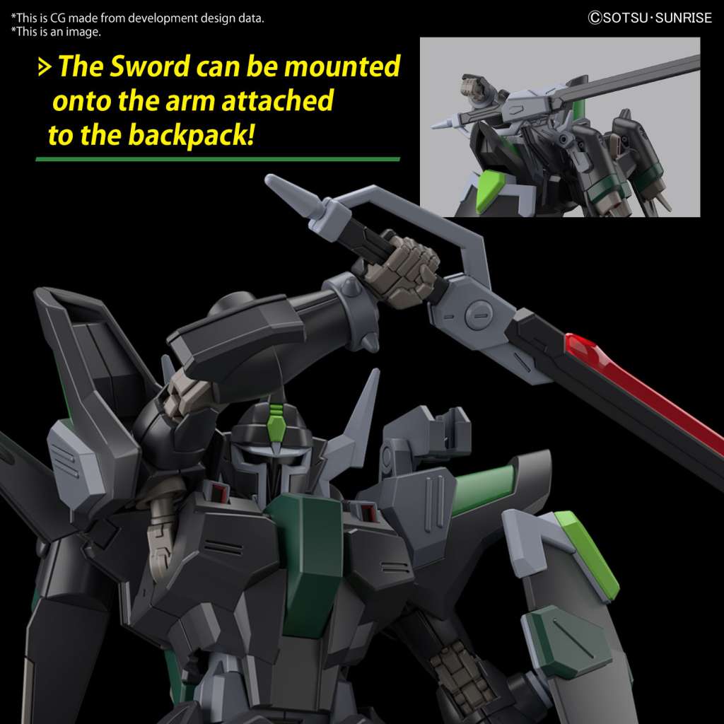 Gundam Gunpla Black Knight Squad Rud-ro.A (HG 1/144)