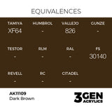 AK Interactive 3GEN Dark Brown 17ml