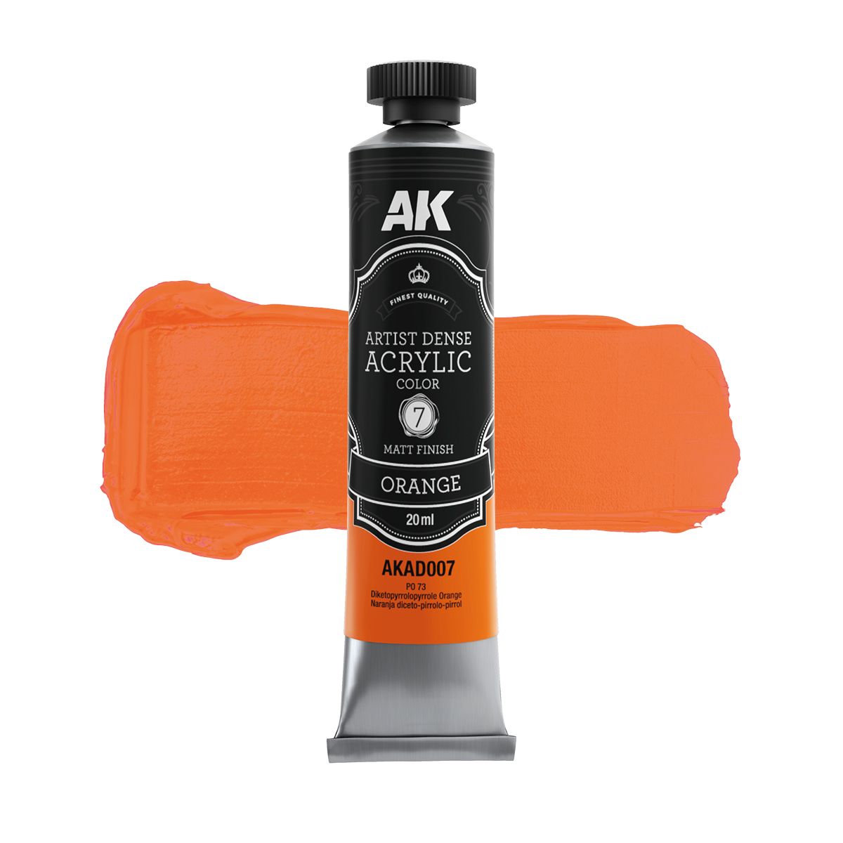 AK Interactive ARTIST DENSE ACRYLIC COLOR Set PRIMARY & SECONDARY SET (6 tubes 20 ml)