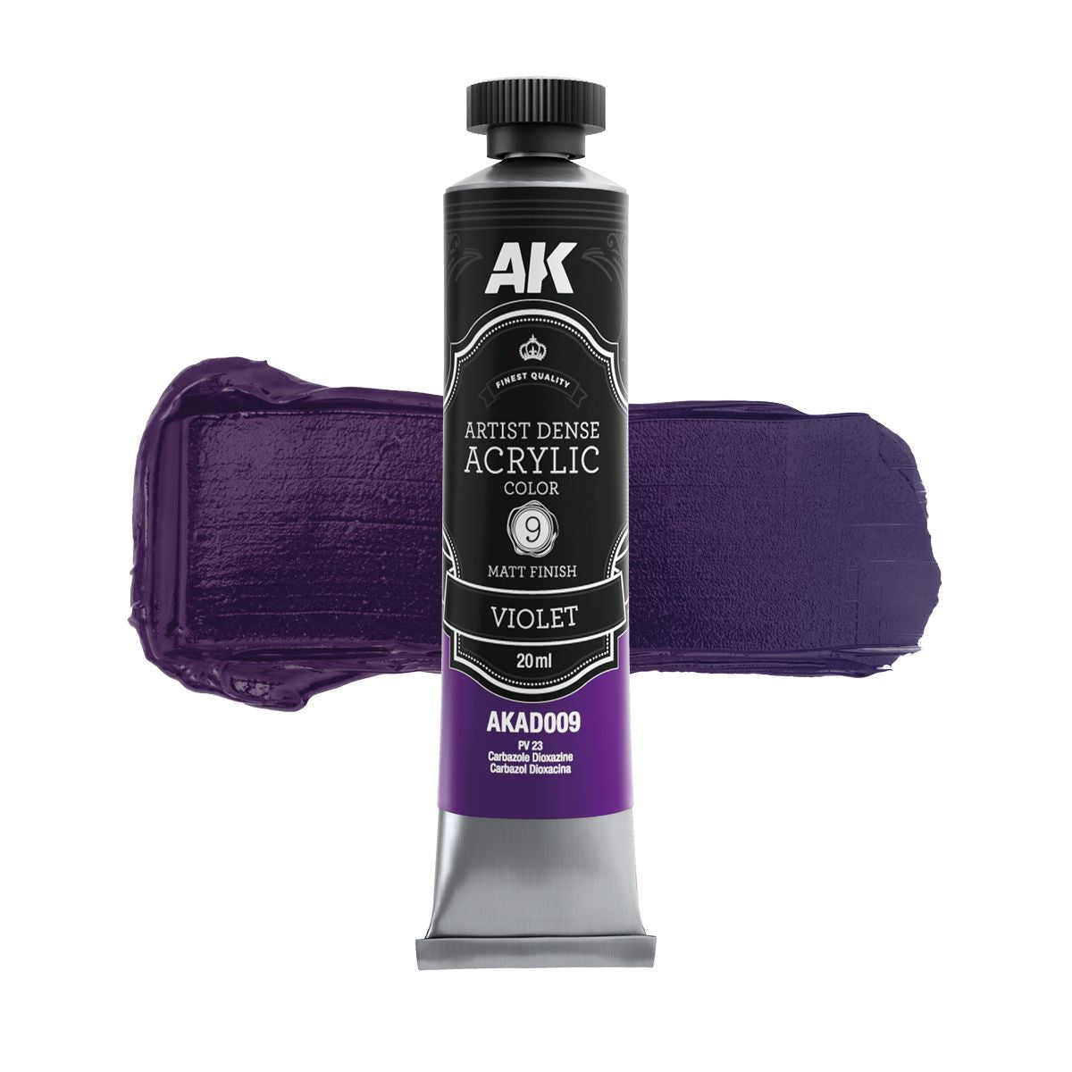 AK Interactive ARTIST DENSE ACRYLIC COLOR Set PRIMARY & SECONDARY SET (6 tubes 20 ml)