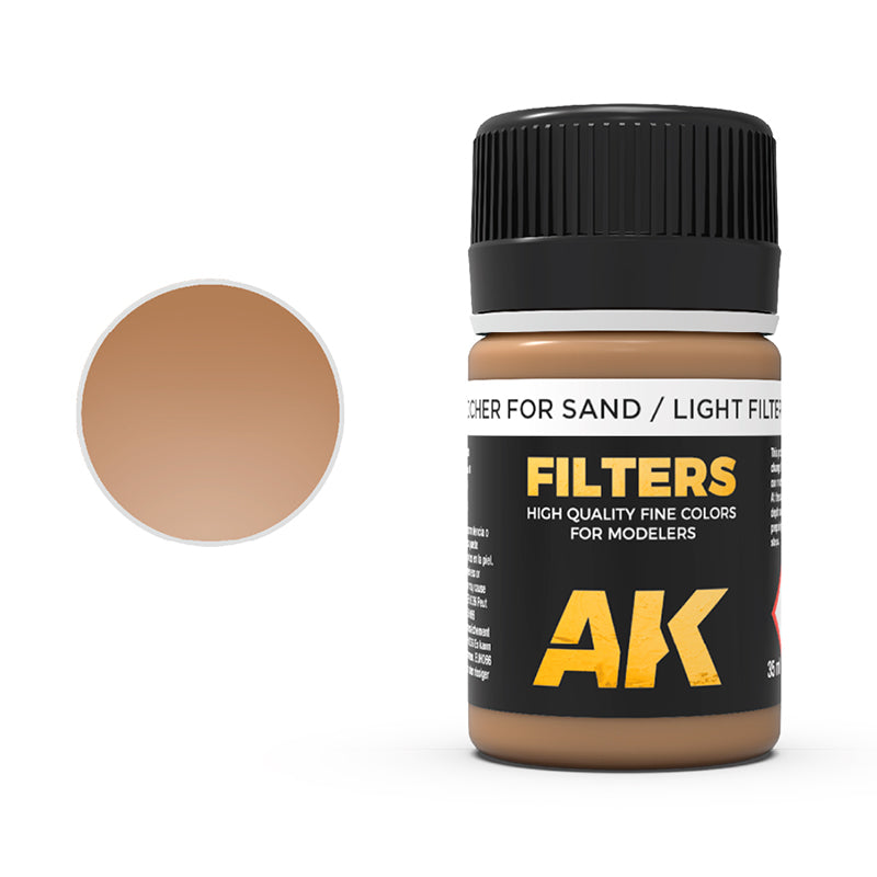 AK Interactive Enamel Effects  Ocher for Sand / Light Filter for Wood