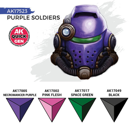 AK Interactive QUICK GEN Purple Soldiers Set