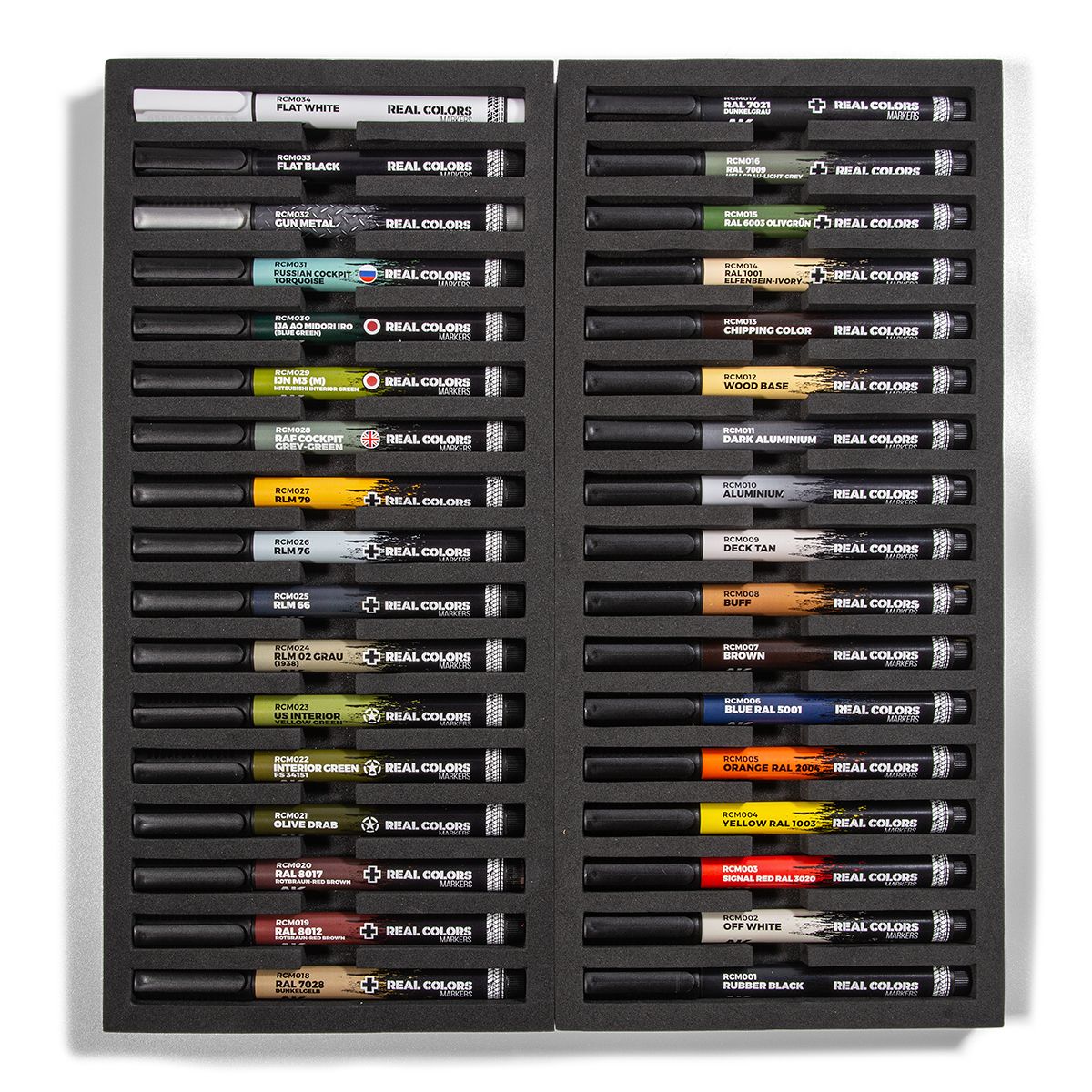 AK Interactive Special Box Real Colors Markers - 34 Units
