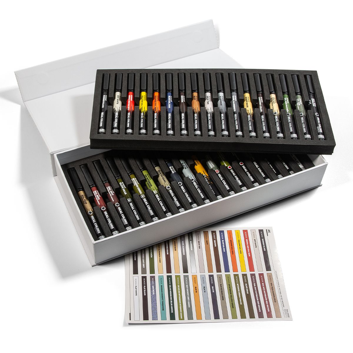 AK Interactive Special Box Real Colors Markers - 34 Units