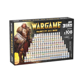 AK Interactive Wargame Paint It All Box 108 Colors 3Gen
