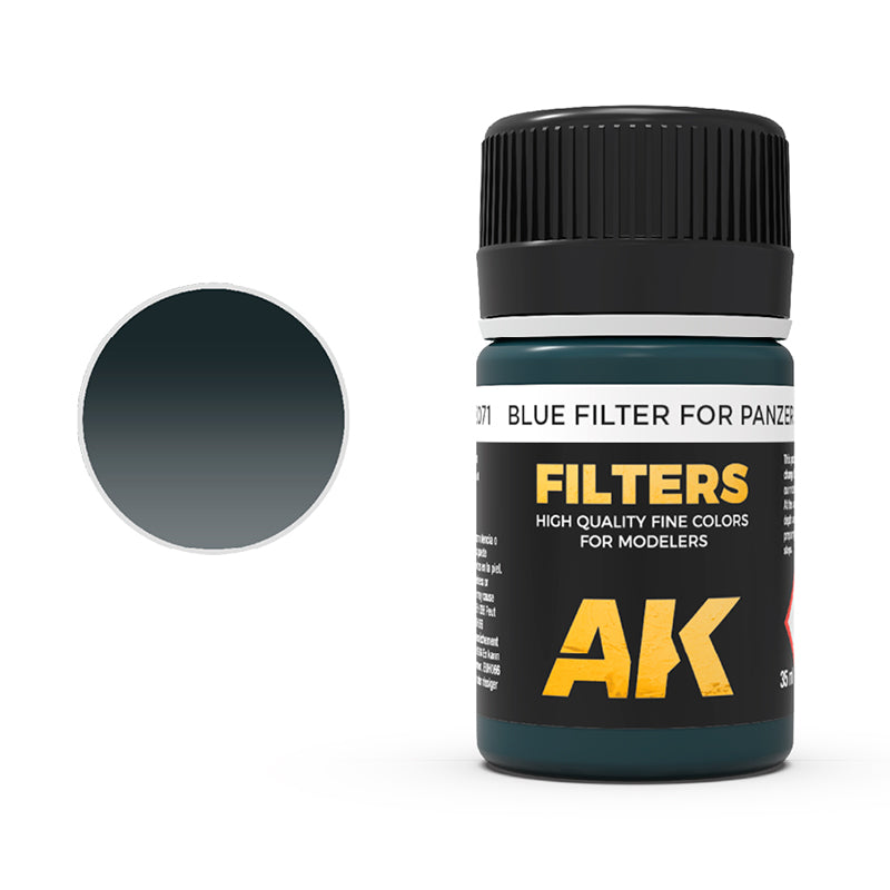 AK Interactive Enamel Effects Blue Filter For Panzer Grey