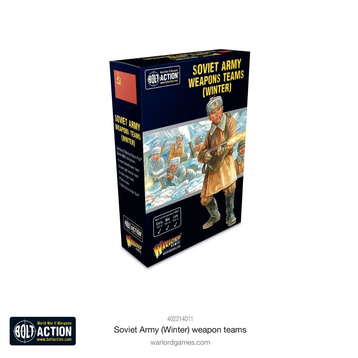 Bolt Action Soviet Army Weapons Team (Winter)
