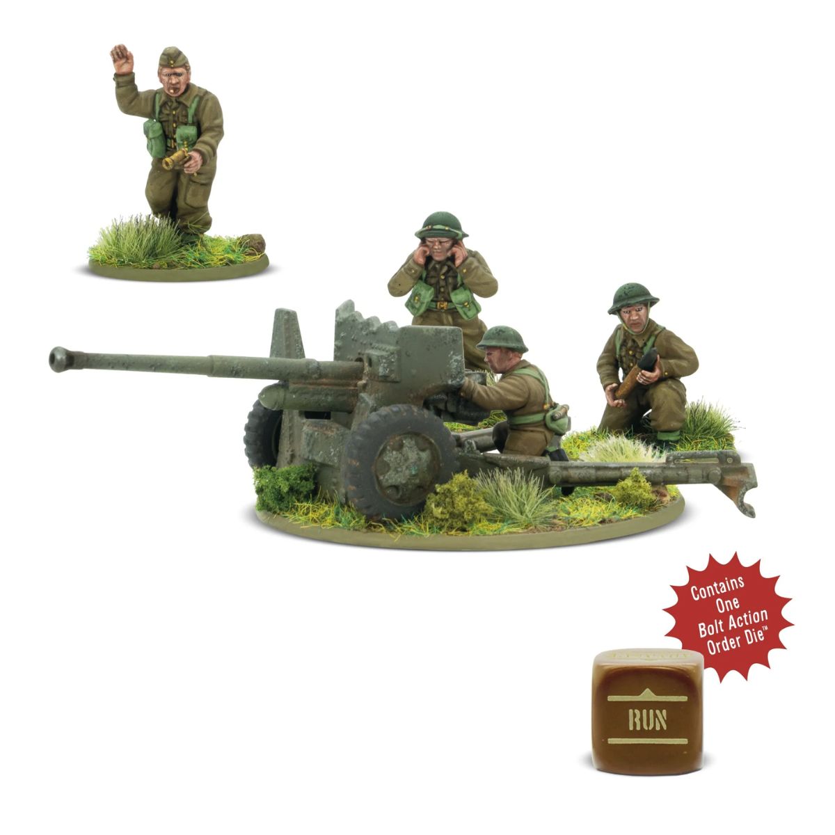 British 6-Pounder Anti-Tank Gun Plastik