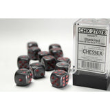 Chessex  16mm D6-Würfel-Set (12) Nebula / Blauregen/Weiß
