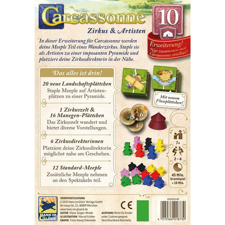 Carcassonne - Erweiterung 10 Zirkus & Artisten (v3.1)