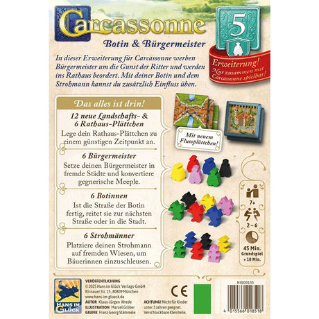 Carcassonne - Erweiterung 5 Botin & Bürgermeister (v3.1)