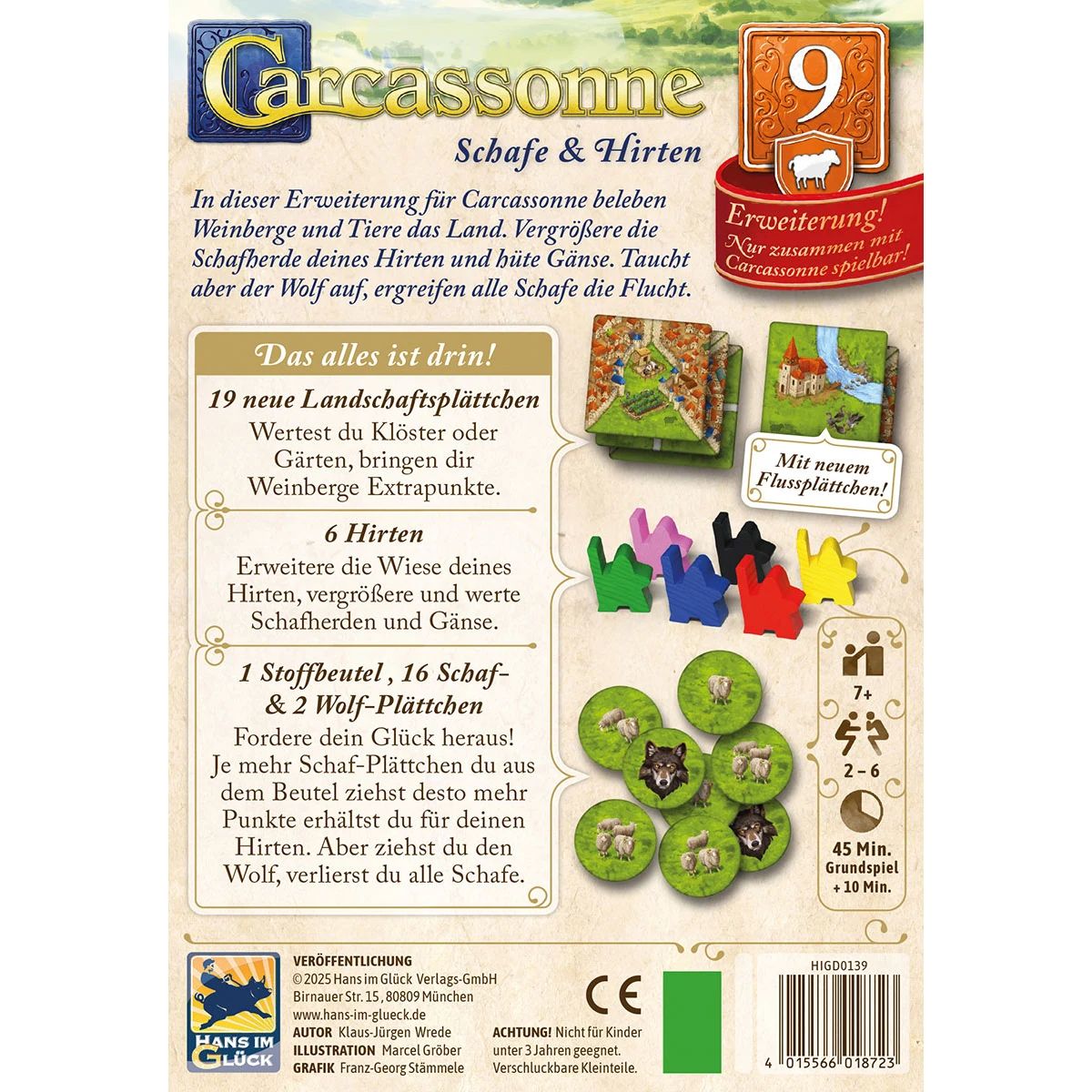 Carcassonne - Erweiterung 9 Schafe & Hirten (v3.1)