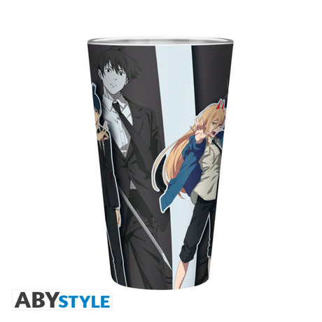 Chainsaw Man Large Glass 400ml Trio Box