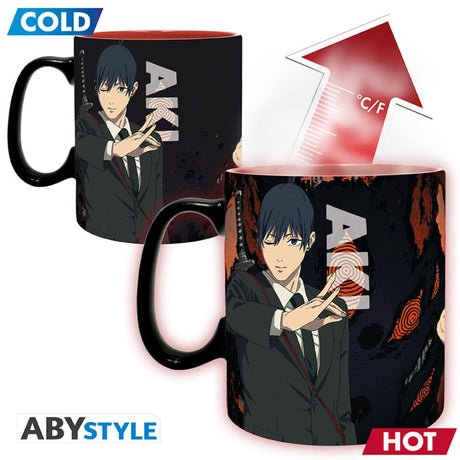Chainsaw Man Tasse Heat Change 460ml Denji & Aki