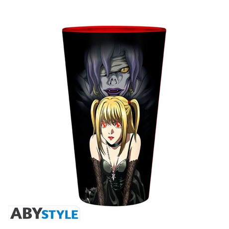 Death Note Large Glass 400ml Light & Misa