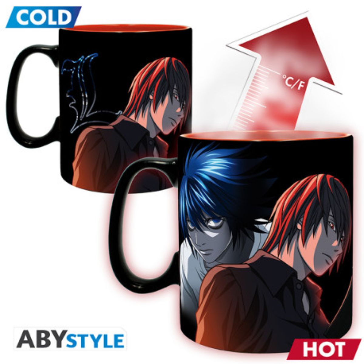 Death Note L & Light Heat Change Tasse (460 ml)