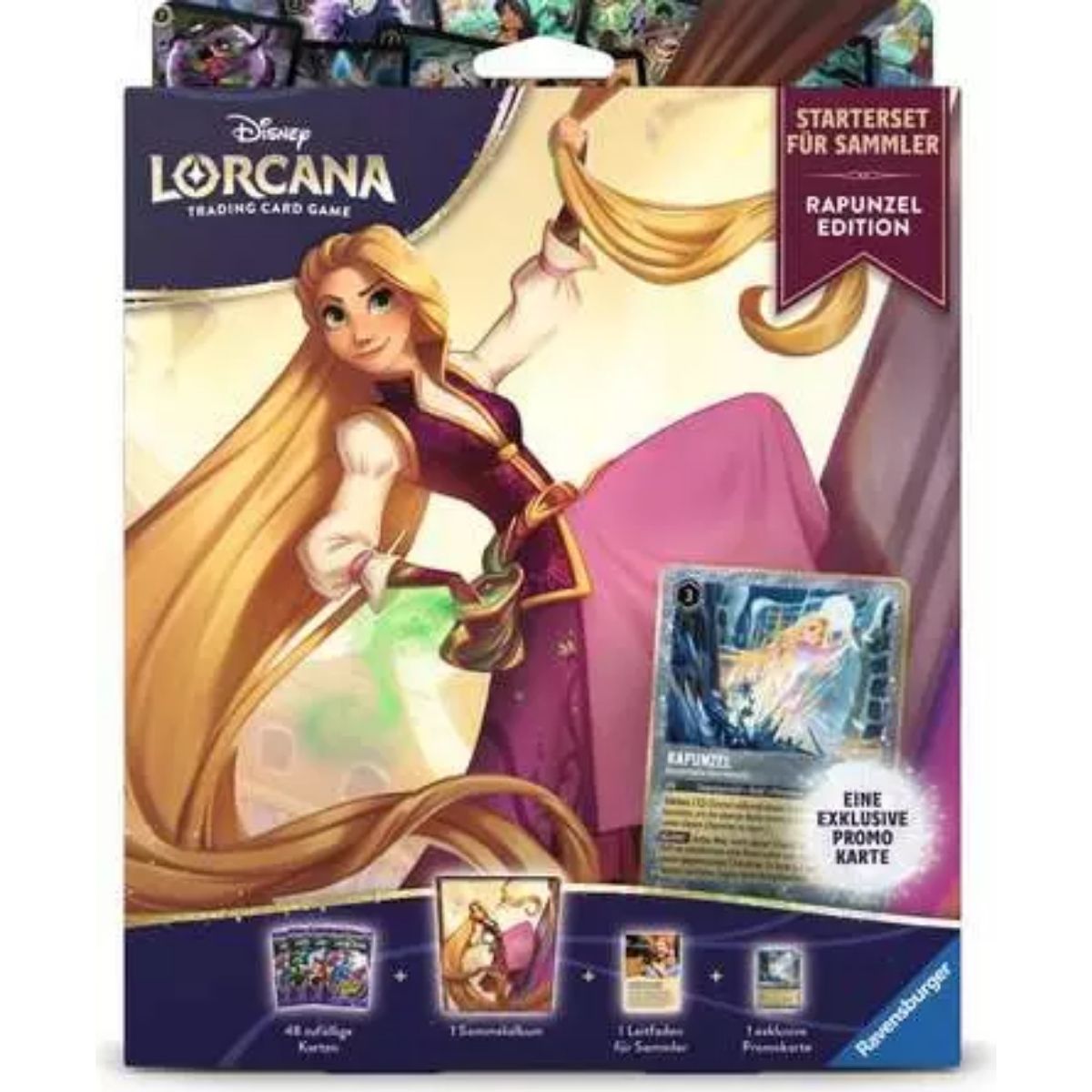 Disney Lorcana Starterset für Sammler Rapunzel Edition Deutsch