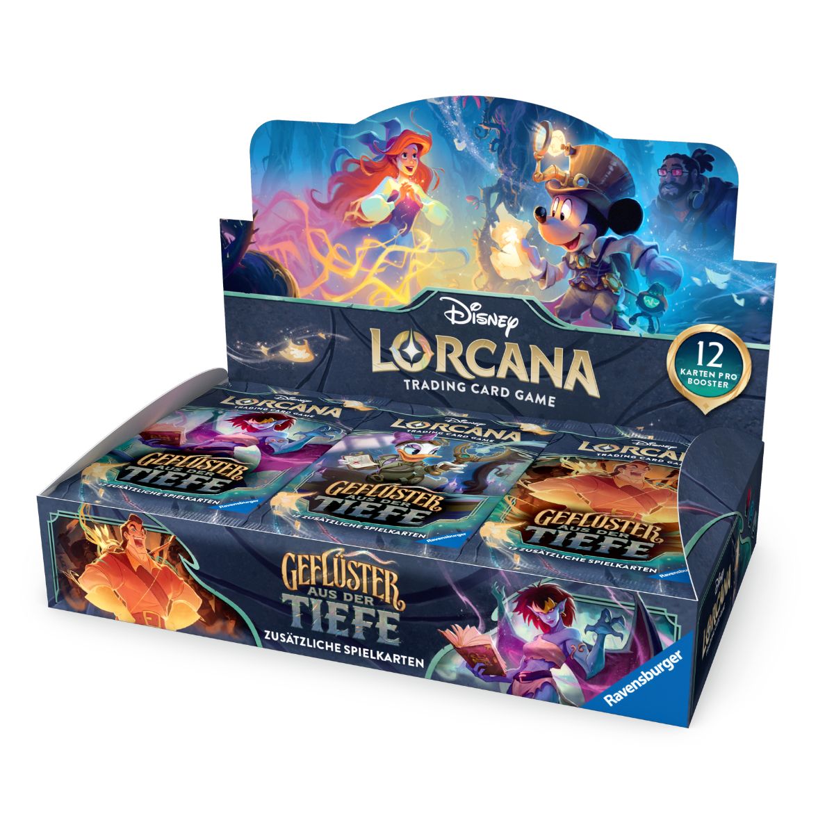 Disney Lorcana Geflüster aus der Tiefe Display (24 Booster) Deutsch