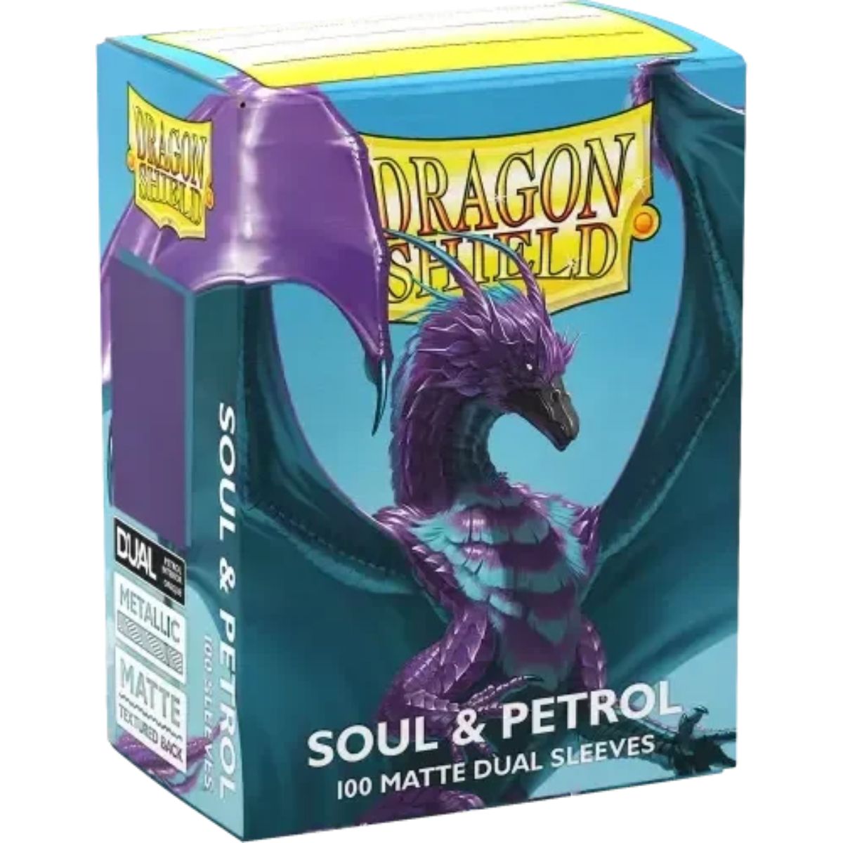 Dragon Shield Standard Size Dual Matte Sleeves - Soul & Petrol