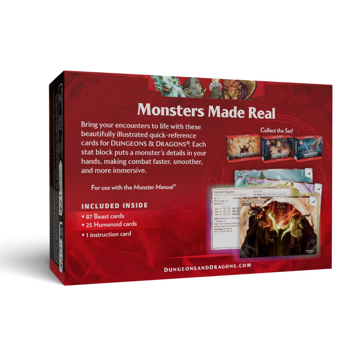 Dungeons & Dragons Trove Reference Cards Monsters Animals and NPCs Englisch