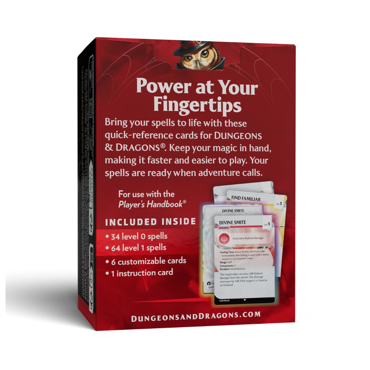 Dungeons & Dragons Trove Reference Cards Spells Levels 0-1 Englisch