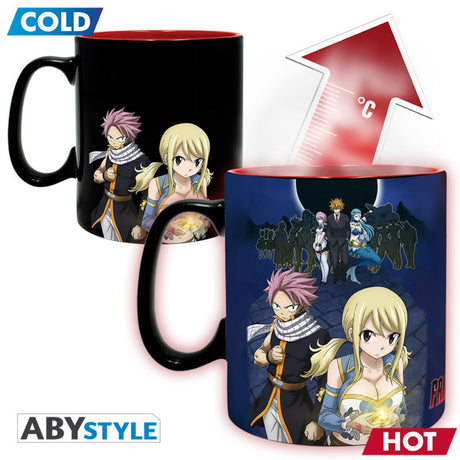 Fairy Tail Mug Heat Change 460 ml Natsu & Lucy