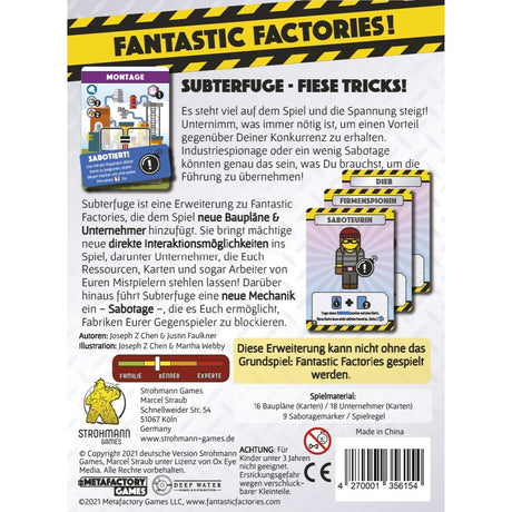 Fantastic Factories: Subterfuge [Erweiterung]