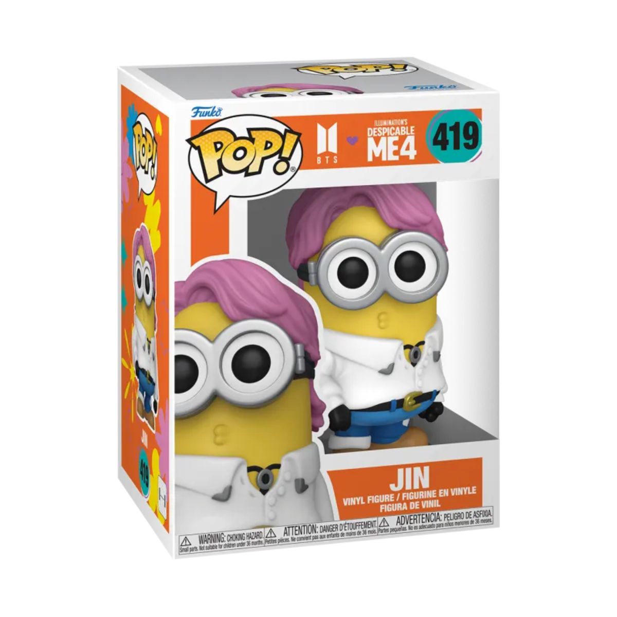 Funko POP! Jin (Minion) BTS X Despicable Me #419