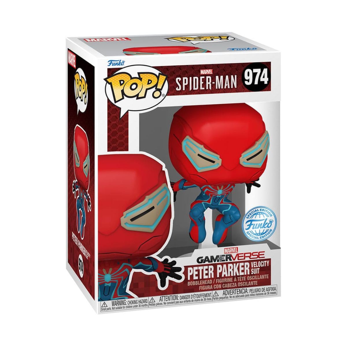 Funko POP! Marvel Spider-Man Peter Parker Velocity Suit Special Edition #974