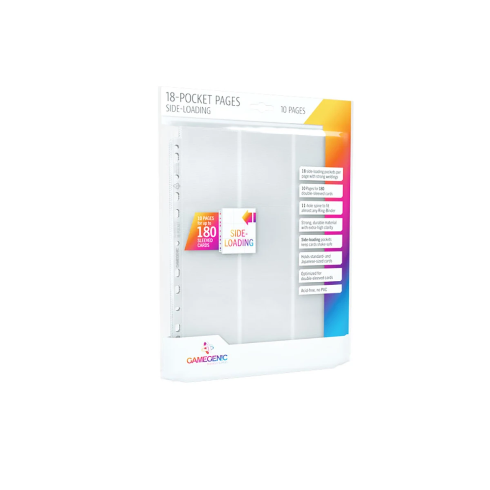 Gamegenic 18-Pocket Pages Side-Loading Weiß