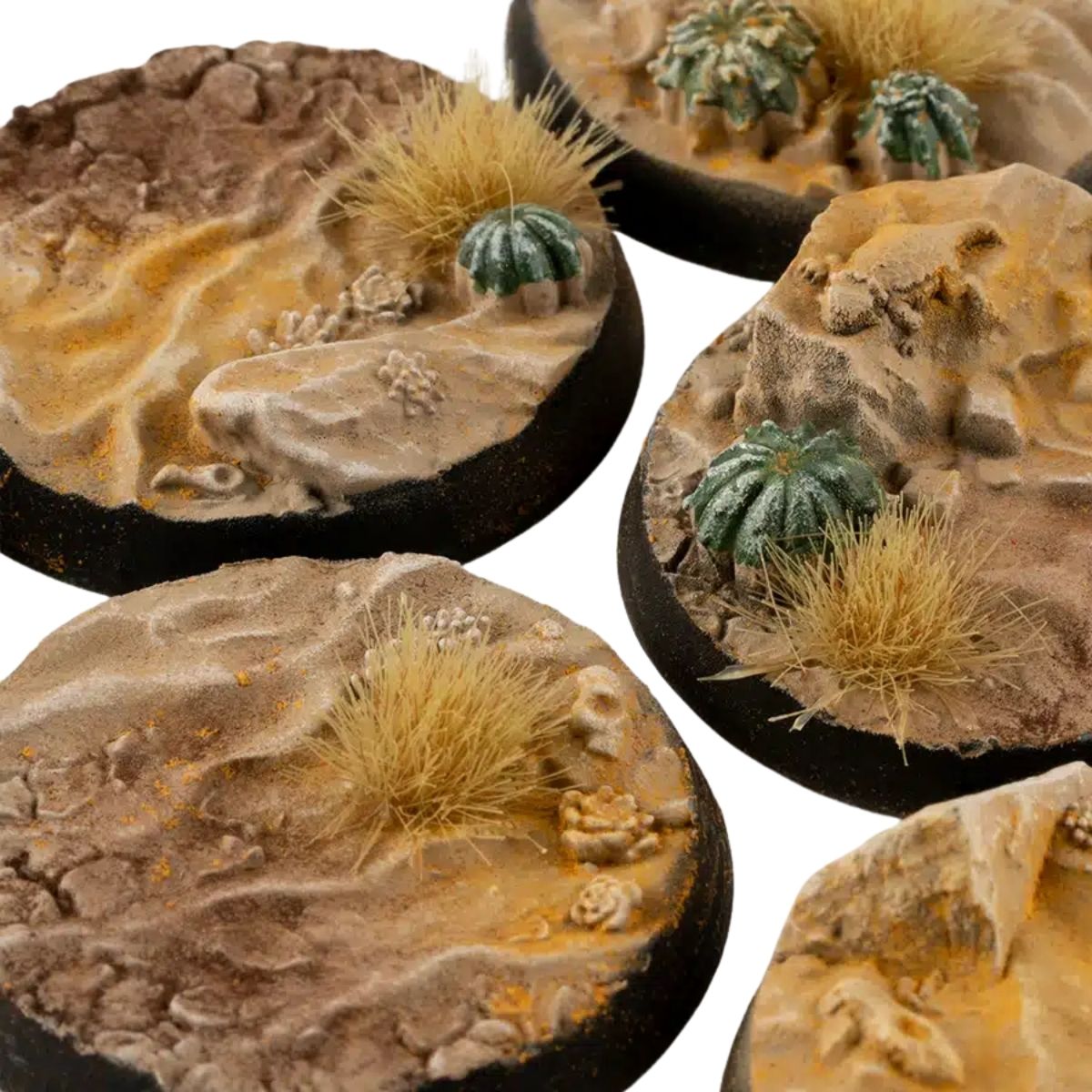 Gamers Grass Deserts of Maahl Bases, Round 32mm (x8)