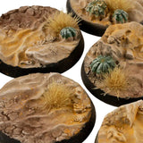 Gamers Grass Deserts of Maahl Bases, Round 32mm (x8)