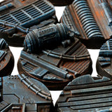 Gamers Grass Spaceship Corridor Bases, Round 25mm (x10)