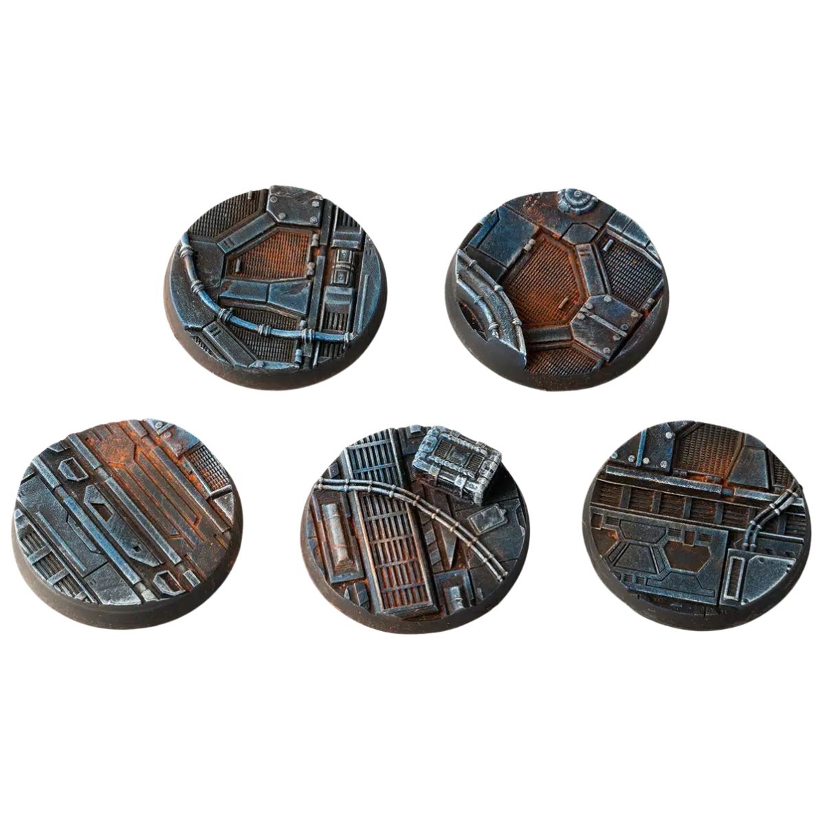 Gamers Grass Spaceship Corridor Bases, Round 40mm (x5)