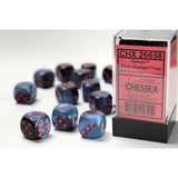 Chessex Gemini W6x12 Black-Starlight/Red
