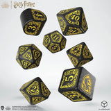 Q-Workshop Harry Potter Hufflepuff Modern Dice Set Schwarz